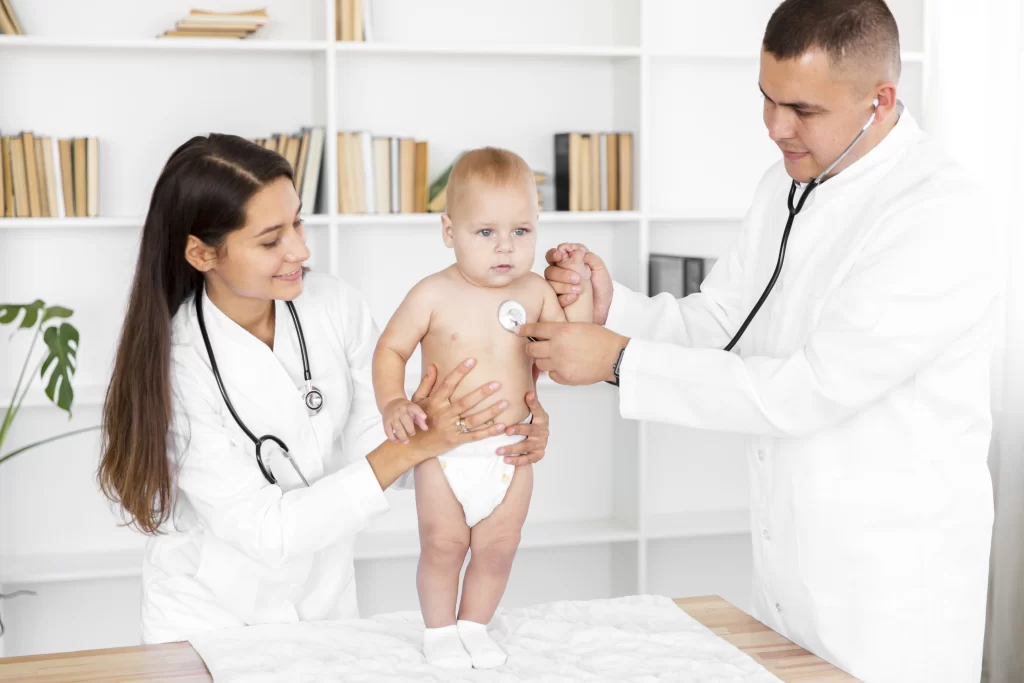 doctors-listening-adorable-little-baby-with-stethoscope